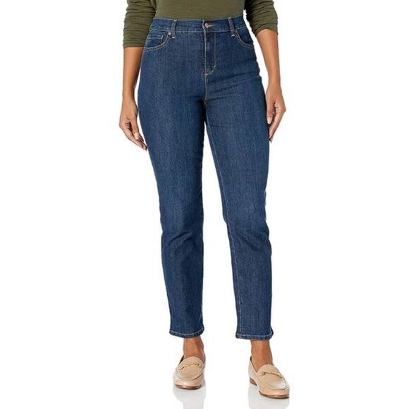 Gloria Vanderbilt Dark Wash Blue Denim Amanda Classic Jeans Women's Size 6 - Picture 1 of 11